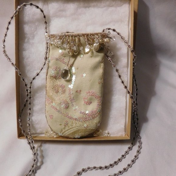 Beaded Sequin Bag Small Vintage - Picture 1 of 7